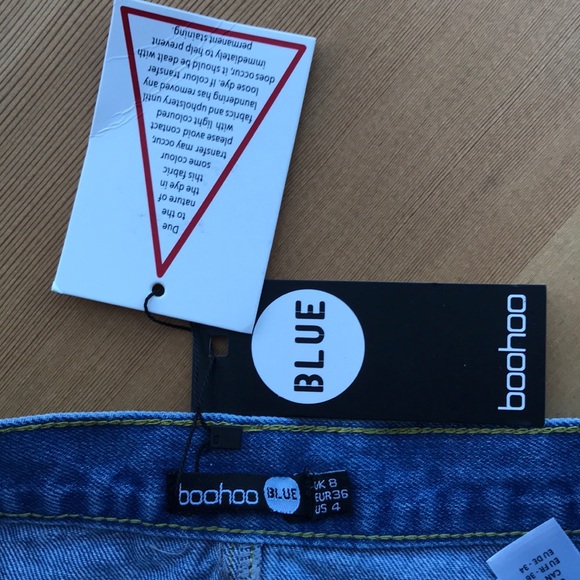 Distressed denim mini skirt - Picture 5 of 8